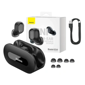 Wholesale Baseus Bowie EZ10 TWS Earphones Bluetooth 5.3 (black) - BSU4198 - {ean13} - Hurt