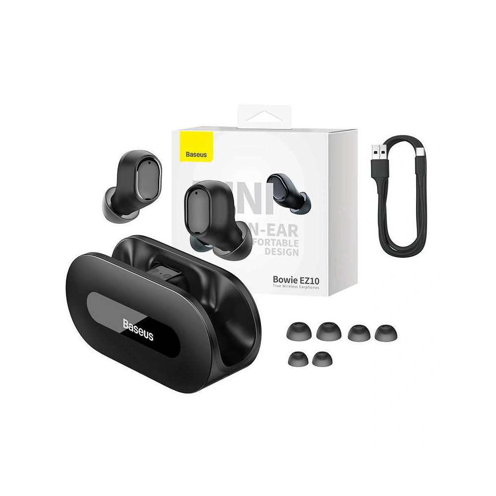 Hurtownia GSM - TWS Kopfhörer Baseus Bowie EZ10 Bluetooth 5.3 (schwarz) - BSU4198 - {ean13} - Hurt