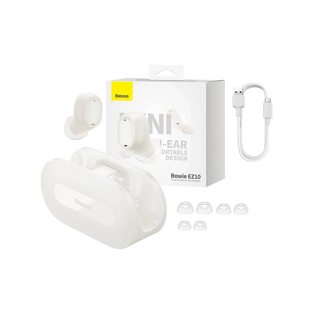 Hurtownia GSM - TWS-Kopfhörer Baseus Bowie EZ10 Bluetooth 5.3 (weiß) - BSU4199 - {ean13} - Hurt