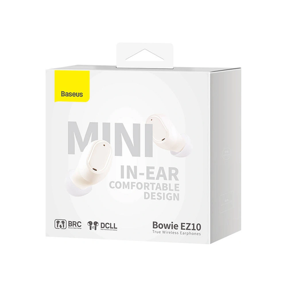 Hurtownia GSM - Sluchátka TWS Baseus Bowie EZ10 Bluetooth 5.3 (bílé) - BSU4199 - {ean13} - Hurt