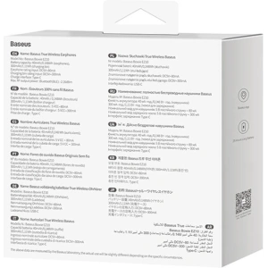 Wholesale Baseus Bowie EZ10 TWS Earphones Bluetooth 5.3 (white) - BSU4199 - {ean13} - Hurt