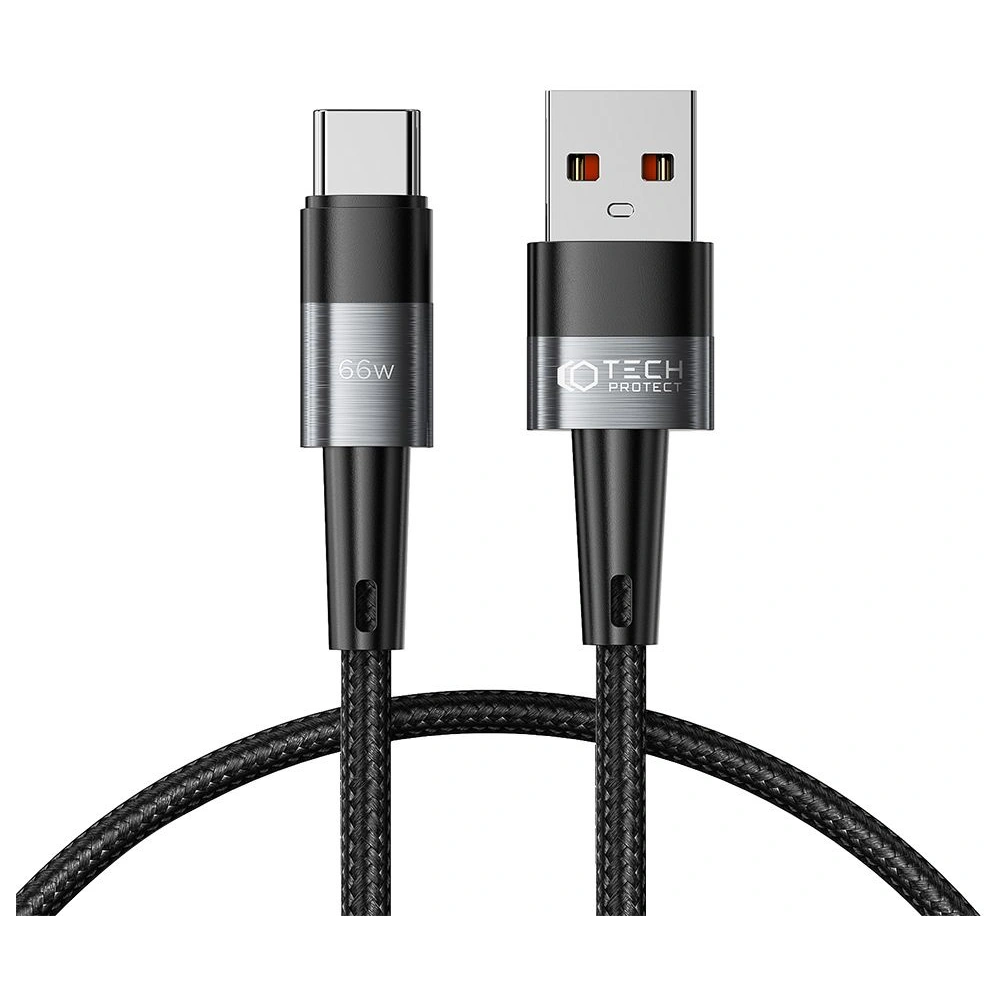 Hurtownia GSM - Kabel Tech-Protect Ultraboost USB-A/USB-C 66W 6A 25cm Šedá - THP2006 - {ean13} - Hurt