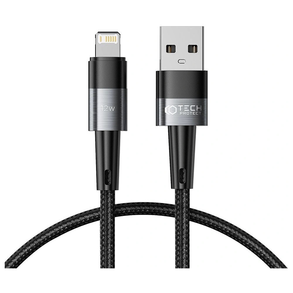 Hurtownia GSM - Kabel Tech-Protect Ultraboost USB-A/Lightning 12W 2.4A 25cm Grau - THP2007 - {ean13} - Hurt