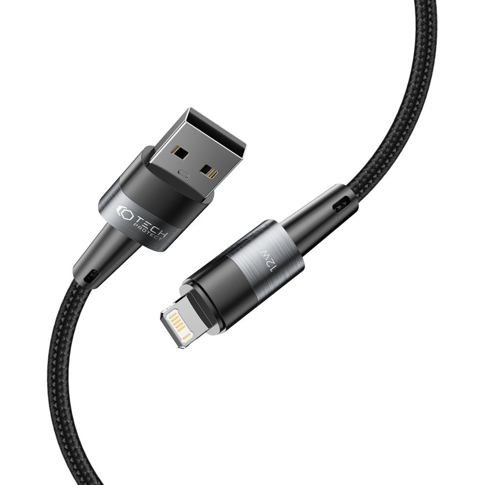 Hurtownia GSM - Kabel Tech-Protect Ultraboost USB-A/Lightning 12W 2.4A 25cm Grau - THP2007 - {ean13} - Hurt