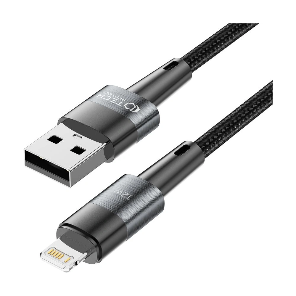Hurtownia GSM - Kabel Tech-Protect Ultraboost USB-A/Lightning 12W 2.4A 25cm Grau - THP2007 - {ean13} - Hurt