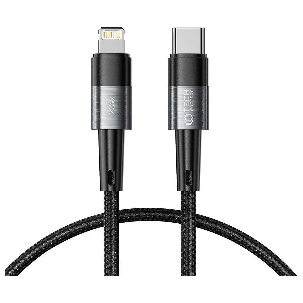 Hurtownia GSM - Kabel Tech-Protect Ultraboost USB-C/Lightning PD 20W 3A 25cm Grau - THP2009 - {ean13} - Hurt