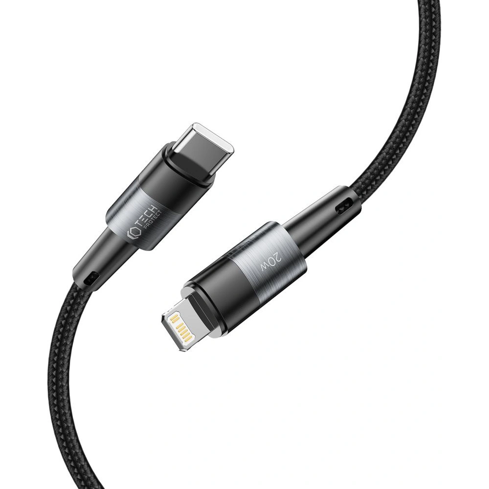 Hurtownia GSM - Kabel Tech-Protect Ultraboost USB-C/Lightning PD 20W 3A 25cm Grau - THP2009 - {ean13} - Hurt