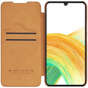 Hurtownia GSM - Etui Nillkin Qin Leather Samsung Galaxy A34 5G barna - NLK1123 - {ean13} - Hurt
