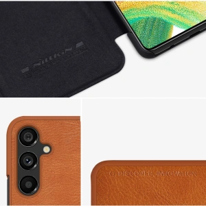 Hurtownia GSM - Etui Nillkin Qin Leather Samsung Galaxy A34 5G barna - NLK1123 - {ean13} - Hurt