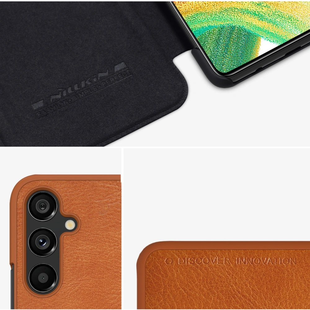 Hurtownia GSM - Etui Nillkin Qin Leather Samsung Galaxy A34 5G negru - NLK1125 - {ean13} - Hurt