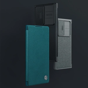Wholesale Nillkin Qin Cloth Pro Samsung Galaxy S23 Ultra blue - NLK1126 - {ean13} - Hurt