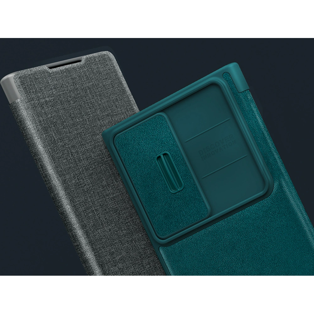 Hurtownia GSM - Etui Nillkin Qin Cloth Pro Samsung Galaxy S23 Ultra blaue - NLK1126 - {ean13} - Hurt