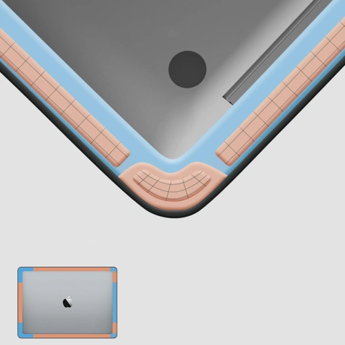 Etui Nillkin Versatile Laptop Sleeve Apple MacBook do 16 cali + podkładka pod mysz niebieskie