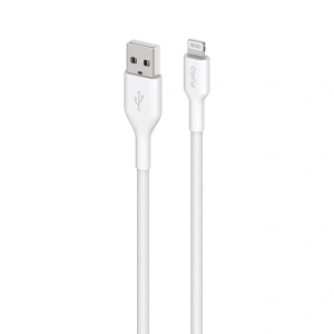 Hurtownia GSM - Kabel PURO Fabric USB-A/Lightning MFi 1,2m (weiß) - PUR712 - {ean13} - Hurt