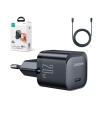 Hurtownia GSM - Încărcătorul de rețea Joyroom JR-TCF02 USB-C 20W PD + cablu USB C/Lightning negru - JYR738 - {ean13} - Hurt