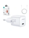 Hurtownia GSM - Încărcător de rețea Joyroom JR-TCF02 USB-C 20W PD + cablu USB C/Lightning alb - JYR739 - {ean13} - Hurt