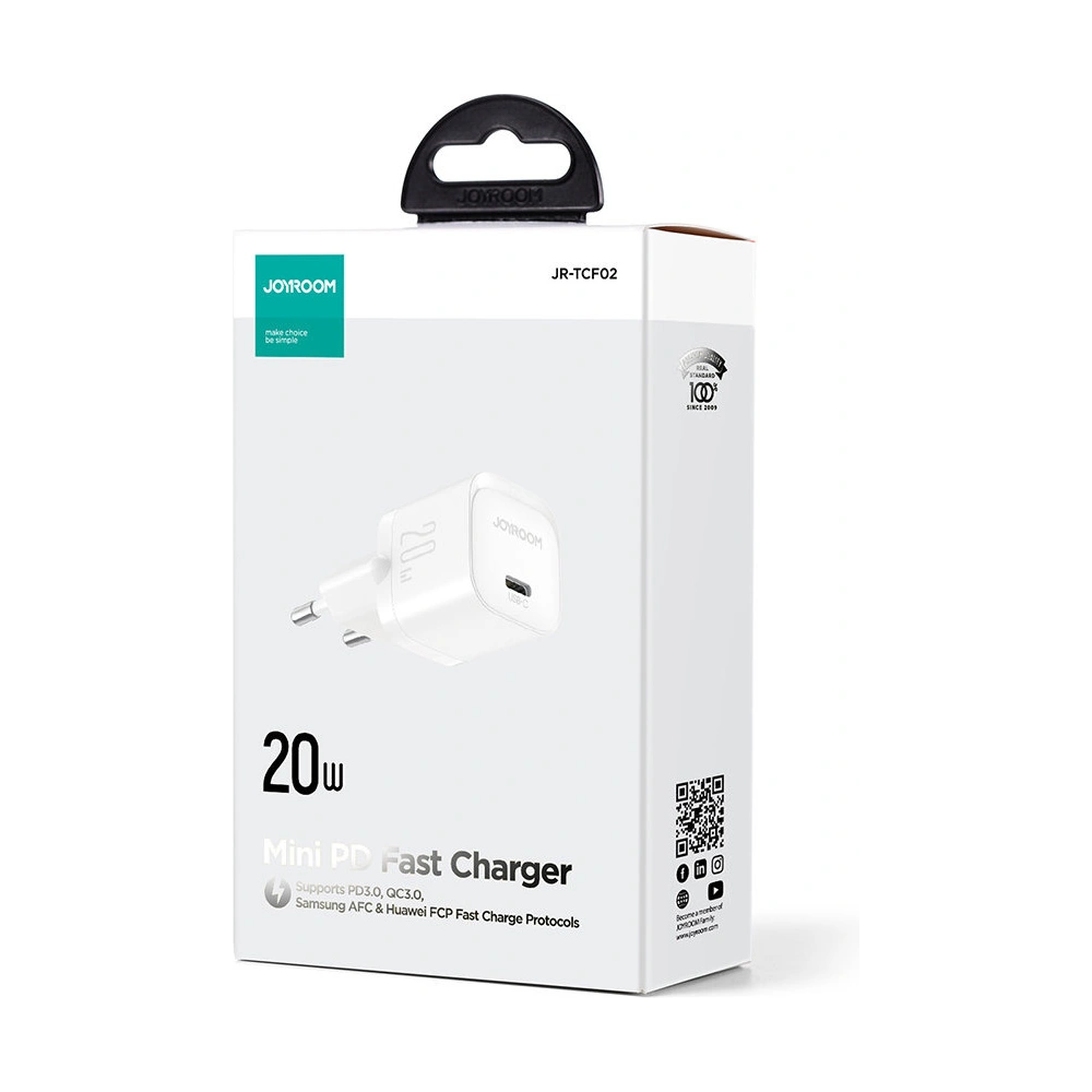 Hurtownia GSM - Nabíječka Joyroom JR-TCF02 USB-C 20W PD bílá - JYR740 - {ean13} - Hurt