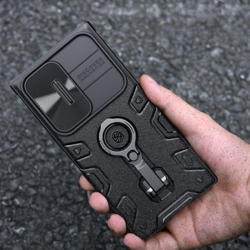 Etui Nillkin CamShield Armor Pro Magnetic MagSafe Samsung Galaxy S23 Ultra czarne