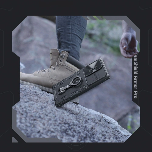 Etui Nillkin CamShield Armor Pro Magnetic MagSafe Samsung Galaxy S23 Ultra czarne