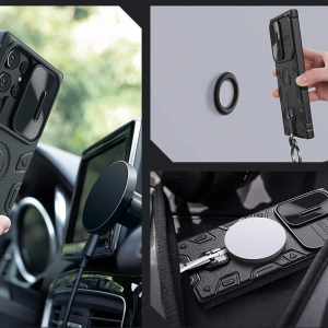 Wholesale Nillkin CamShield Armor Pro Magnetic MagSafe Samsung Galaxy S23 Ultra black - NLK1139 - {ean13} - Hurt
