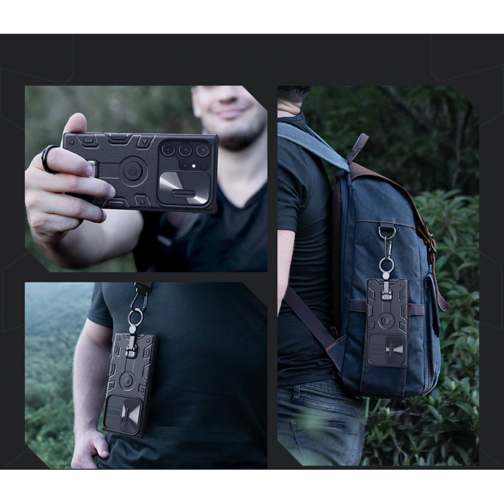 Wholesale Nillkin CamShield Armor Pro Magnetic MagSafe Samsung Galaxy S23 Ultra black - NLK1139 - {ean13} - Hurt