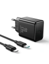 Ładowarka sieciowa Joyroom JR-TCF06 USB-C 20W PD + kabel USB-C/Lightning czarna
