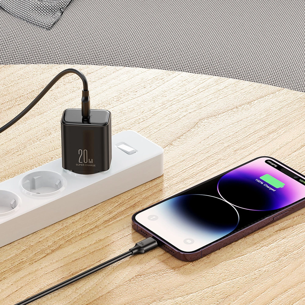 Hurtownia GSM - Napájecí adaptér Joyroom JR-TCF06 USB-C 20W PD + kabel USB-C/Lightning černý - JYR742 - {ean13} - Hurt