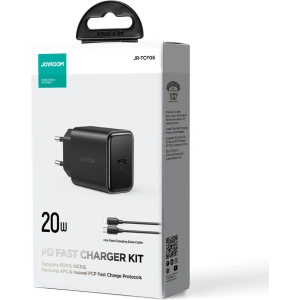 Hurtownia GSM - Napájecí adaptér Joyroom JR-TCF06 USB-C 20W PD + kabel USB-C/Lightning černý - JYR742 - {ean13} - Hurt