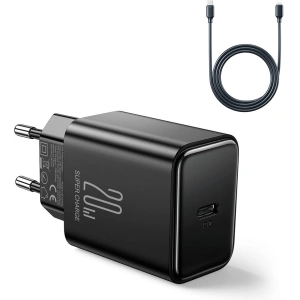Hurtownia GSM - Napájecí adaptér Joyroom JR-TCF06 USB-C 20W PD + kabel USB-C/Lightning černý - JYR742 - {ean13} - Hurt