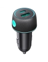 Ładowarka samochodowa Joyroom JR-CCN01 USB-C + USB-A 60W czarna
