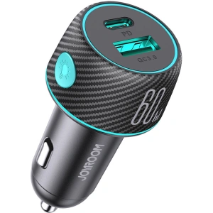 Hurtownia GSM - Autós töltő Joyroom JR-CCN01 USB-C + USB-A 60W fekete - JYR744 - {ean13} - Hurt