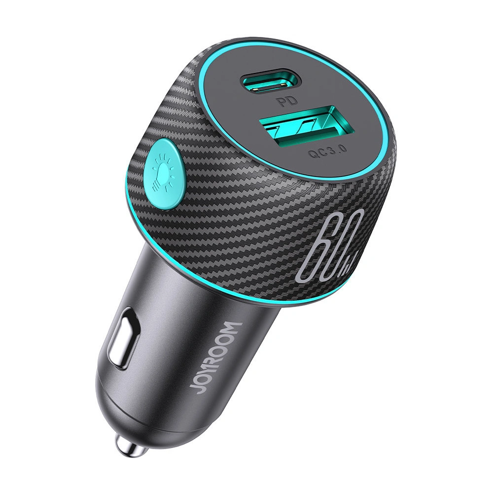 Hurtownia GSM - Autós töltő Joyroom JR-CCN01 USB-C + USB-A 60W fekete - JYR744 - {ean13} - Hurt
