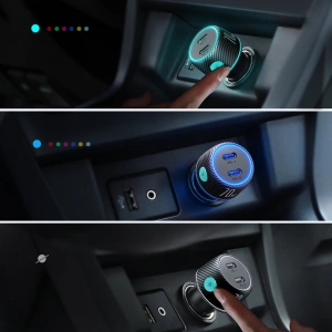 Hurtownia GSM - Autós töltő Joyroom JR-CCN02 2x USB-C 70W LED fekete - JYR745 - {ean13} - Hurt