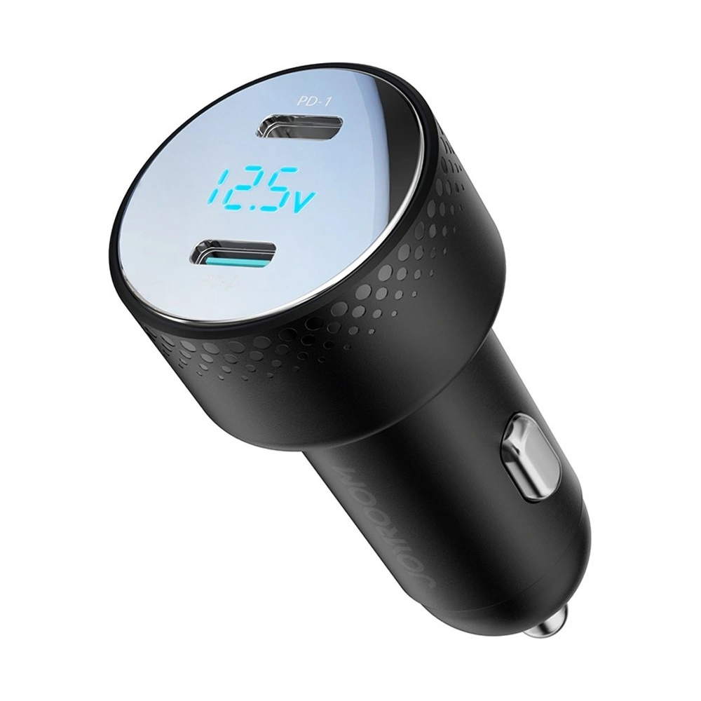 Hurtownia GSM - Autós töltő Joyroom JR-CCD02 2x USB-C 70W LED fekete - JYR746 - {ean13} - Hurt