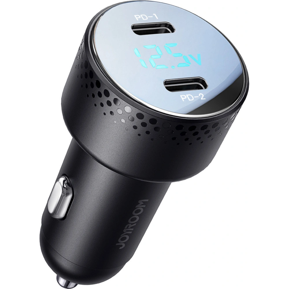 Hurtownia GSM - Autós töltő Joyroom JR-CCD02 2x USB-C 70W LED fekete - JYR746 - {ean13} - Hurt