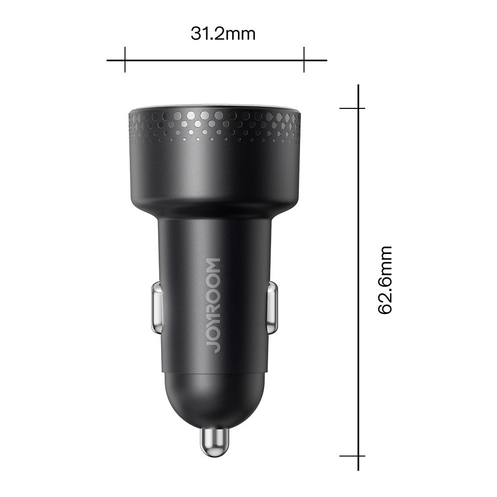 Hurtownia GSM - Autós töltő Joyroom JR-CCD02 2x USB-C 70W LED fekete - JYR746 - {ean13} - Hurt