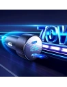 Hurtownia GSM - Autós töltő Joyroom JR-CCD02 2x USB-C 70W LED fekete - JYR746 - {ean13} - Hurt