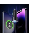 Hurtownia GSM - Autós töltő Joyroom JR-CCD02 2x USB-C 70W LED fekete - JYR746 - {ean13} - Hurt