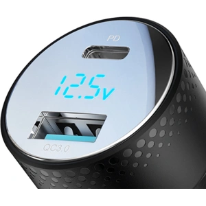 Hurtownia GSM - Autós töltő Joyroom JR-CCD01 USB-C, USB-A 53W LED fekete - JYR747 - {ean13} - Hurt