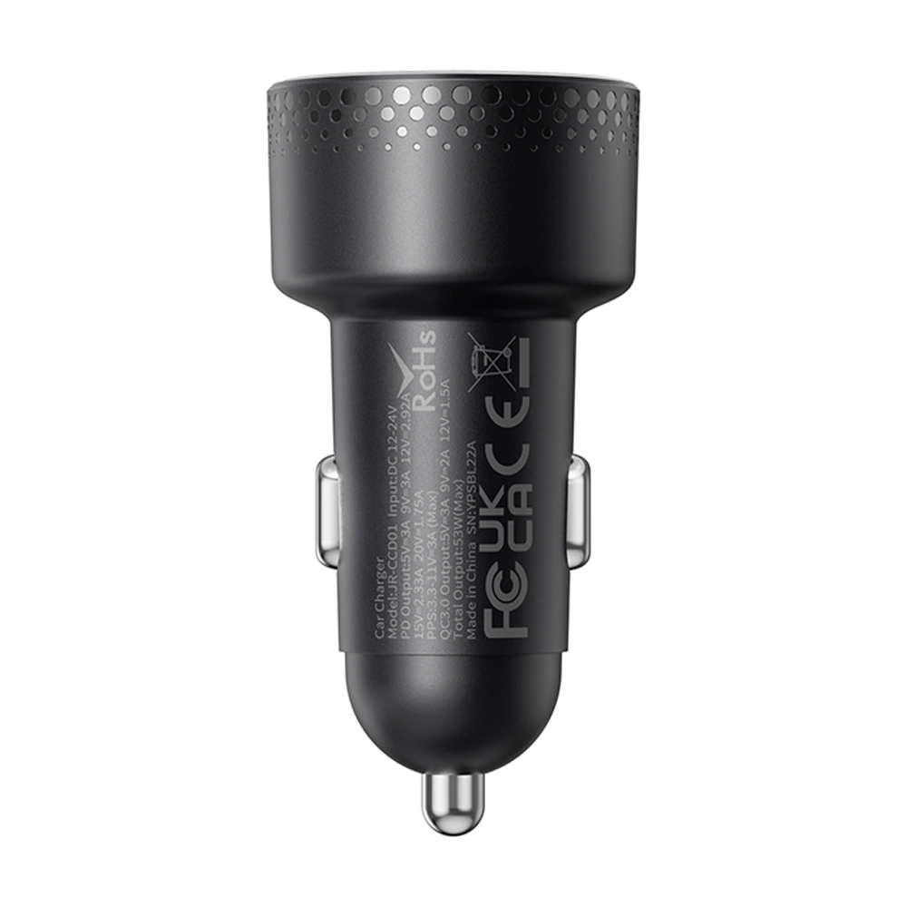 Hurtownia GSM - Automobilová nabíječka Joyroom JR-CCD01 USB-C, USB-A 53W LED černá - JYR747 - {ean13} - Hurt