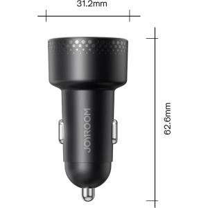 Hurtownia GSM - Automobilová nabíječka Joyroom JR-CCD01 USB-C, USB-A 53W LED černá - JYR747 - {ean13} - Hurt