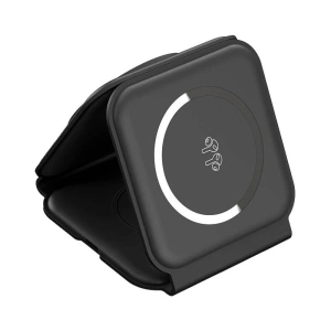 Hurtownia GSM - Magnetikus vezeték nélküli töltő Choetech T588-F 3w1 15W (fekete) - CHT60 - {ean13} - Hurt