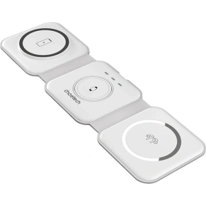Hurtownia GSM - Magnetikus vezeték nélküli töltő Choetech T588-F 3w1 15W (fehér) - CHT61 - {ean13} - Hurt