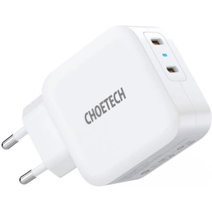 Hurtownia GSM - Încărcător de rețea Choetech PD6009 2x USB-C 20W (alb) - CHT63 - {ean13} - Hurt