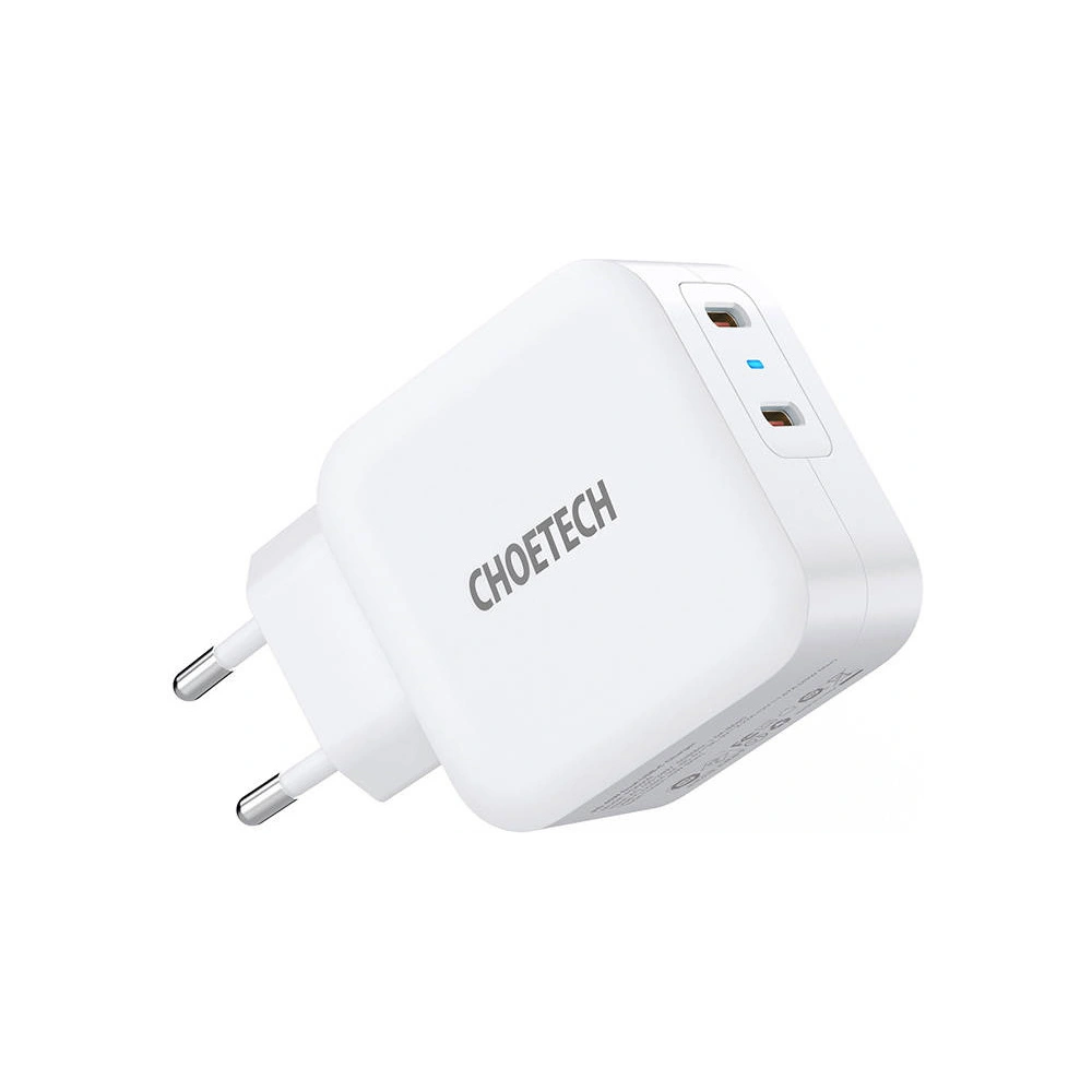 Hurtownia GSM - Ładowarka sieciowa Choetech PD6009 2x USB-C 20W (biała) - CHT63 - {ean13} - Hurt