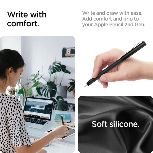 Etui Spigen DA201 Clip Case Apple Pencil 2 Black