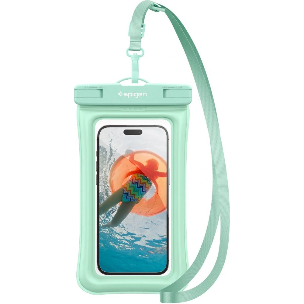 Hurtownia GSM - Wasserdichtes Etui Spigen A610 Universelles Wasserdichtes Schwimmgehäuse Mint - SPN2874 - {ean13} - Hurt
