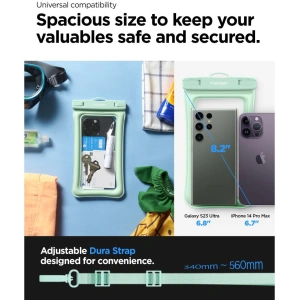 Etui vodotěsné Spigen A610 Univerzální vodotěsný plovoucí obal Mint