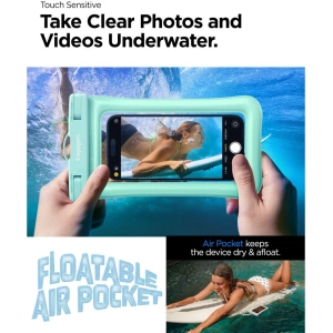 Wholesale Spigen A610 Universal Waterproof Float Case Mint - SPN2874 - {ean13} - Hurt