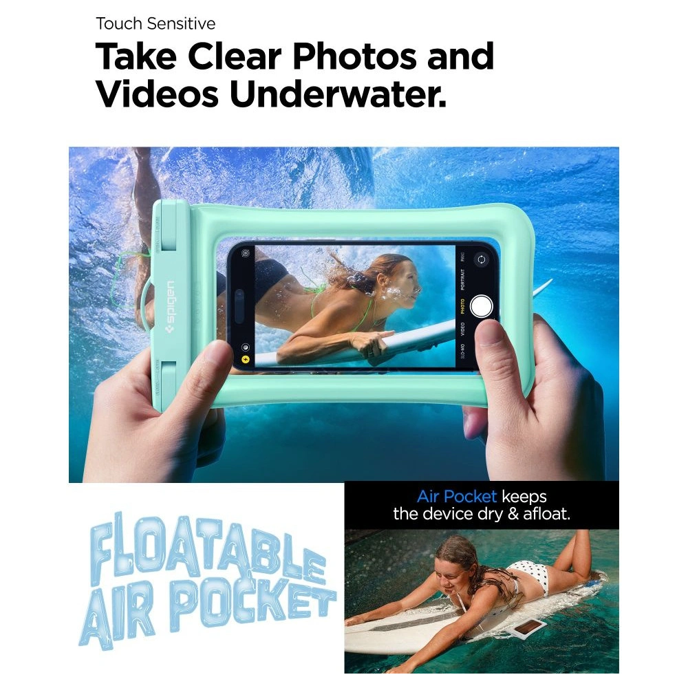 Hurtownia GSM - Etui impermeabil Spigen A610 Universal Waterproof Float Case Mint - SPN2874 - {ean13} - Hurt